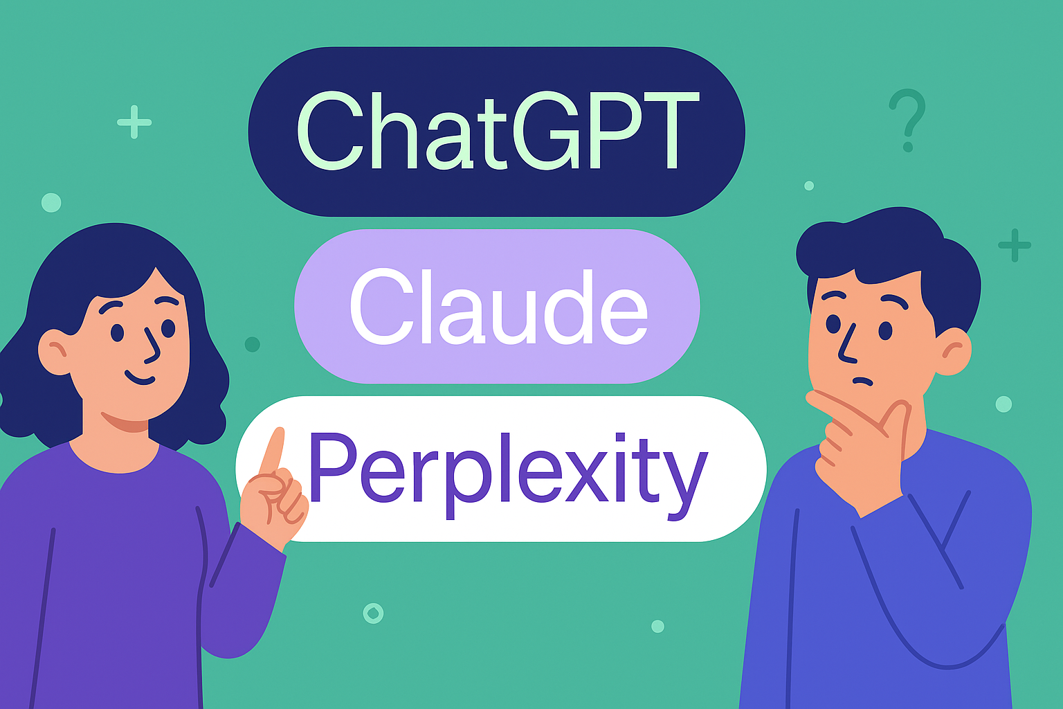 Chat GPT Vs Claude Vs Perplexity Graphic